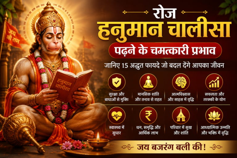 रोज हनुमान चालीसा पढ़ने के चमत्कारी प्रभाव व हनुमान चालीसा का चमत्कारी शक्ति |