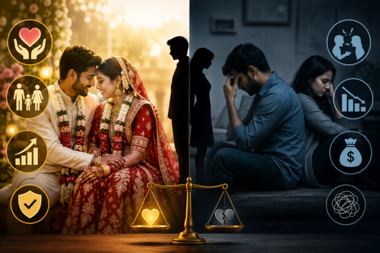 शादी करने के फायदे और नुकसान – संपूर्ण मार्गदर्शन