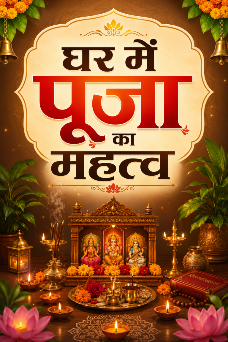 घर में पूजा का महत्व -क्यों जरुरी है पूजा करना जानिए विस्तार पूर्वक –